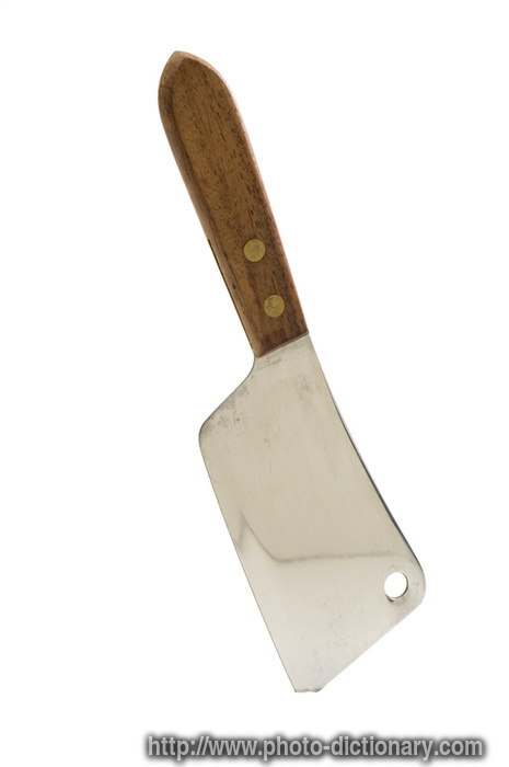 cleaver - photo/picture definition - cleaver word and phrase image
