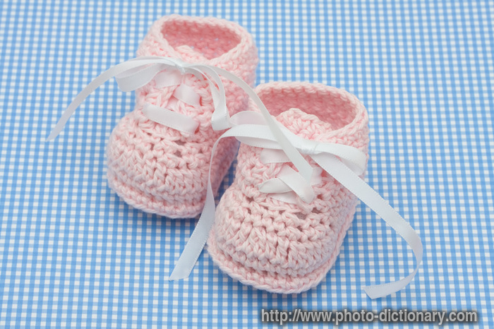 baby booties - photo/picture definition - baby booties word and phrase image