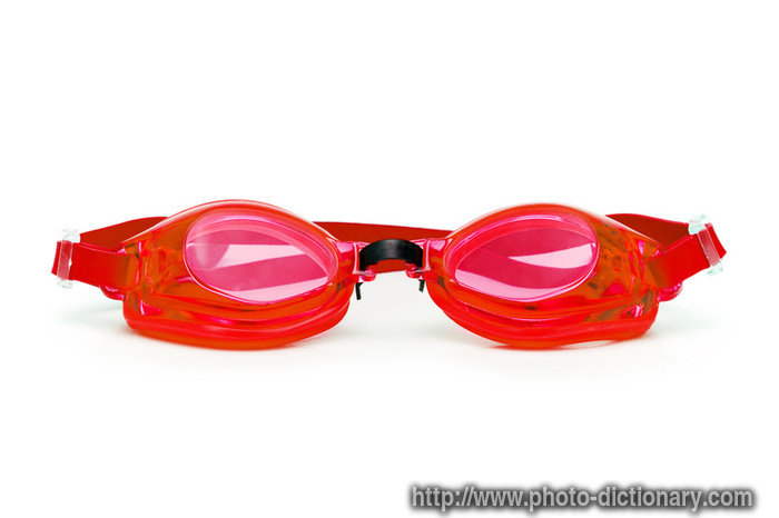 swimming goggles - photo/picture definition - swimming goggles word and phrase image