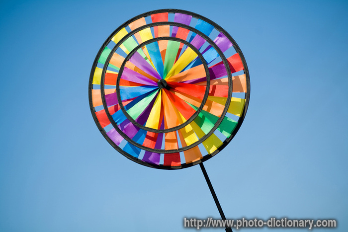 pinwheel - photo/picture definition - pinwheel word and phrase image