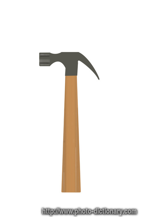 claw hammer - photo/picture definition - claw hammer word and phrase image