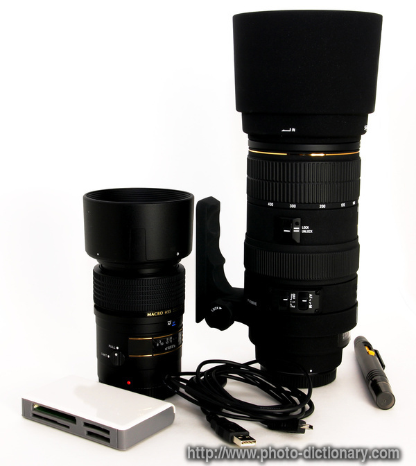 photography equipment - photo/picture definition - photography equipment word and phrase image