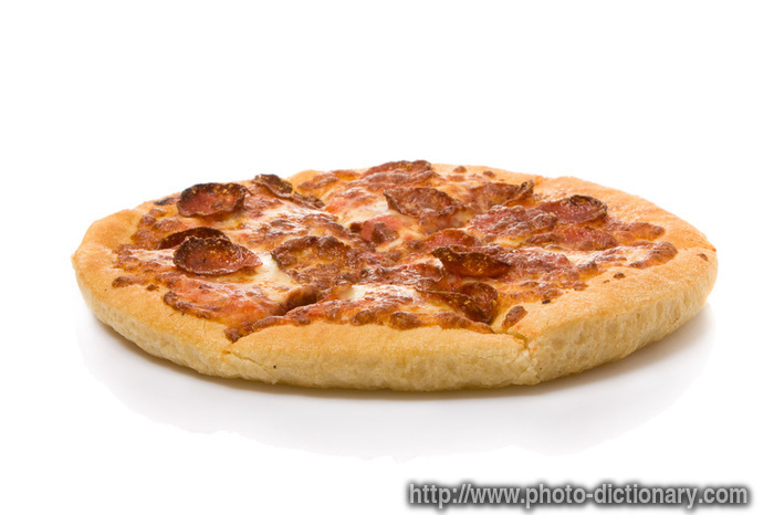 pepperoni pizza photo/picture definition at Photo Dictionary