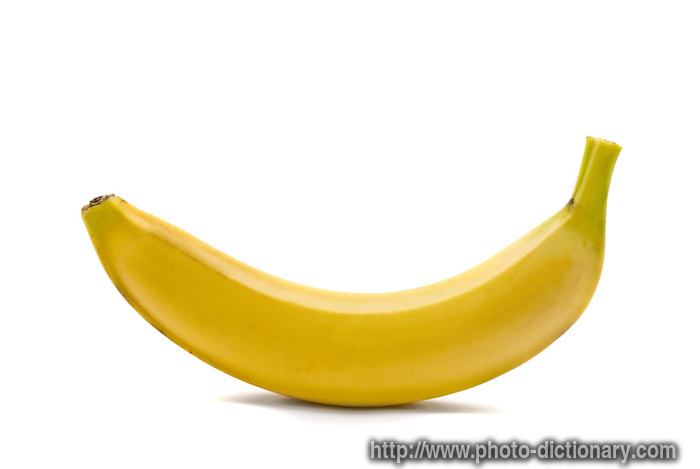 banana - photo/picture definition - banana word and phrase image