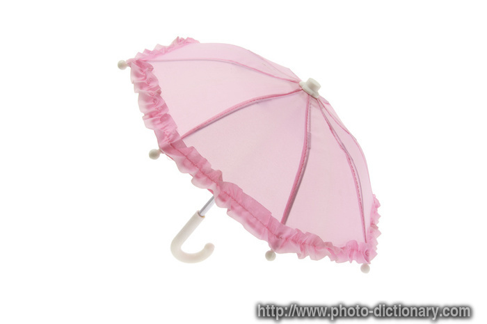 frilly umbrella - photo/picture definition - frilly umbrella word and phrase image