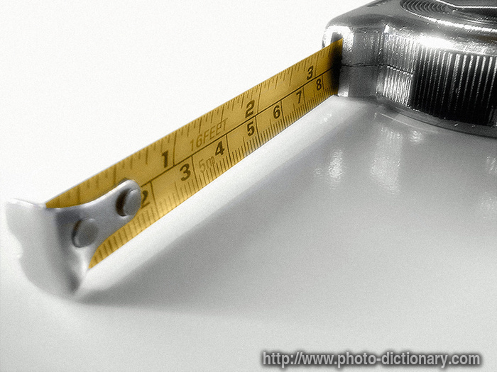 measure - photo/picture definition - measure word and phrase image