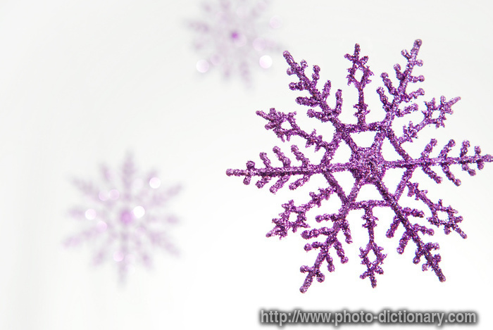 glitter snowflakes - photo/picture definition - glitter snowflakes word and phrase image