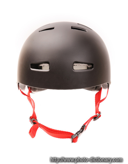 bike helmet - photo/picture definition - bike helmet word and phrase image