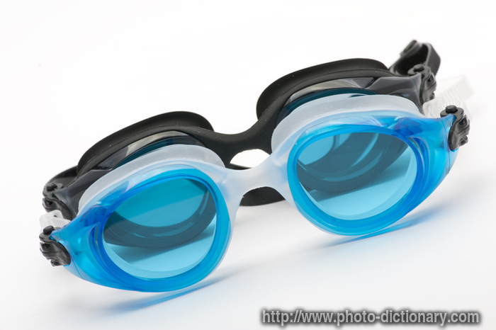 swimming googles - photo/picture definition - swimming googles word and phrase image