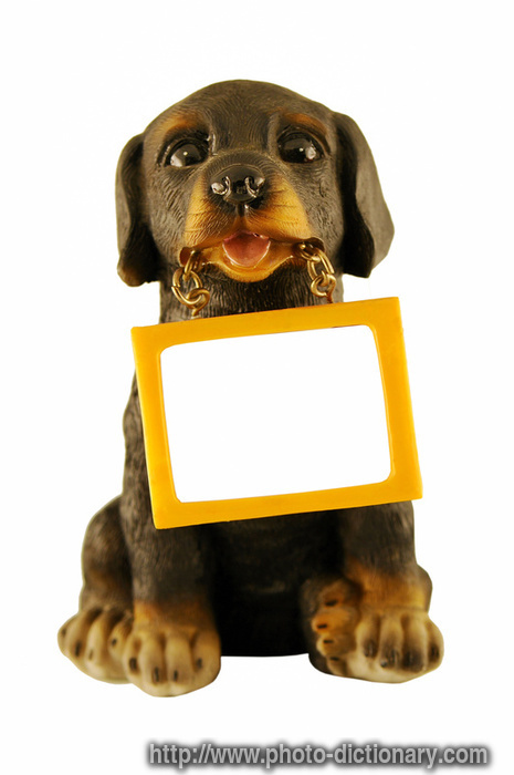 dog souvenir - photo/picture definition - dog souvenir word and phrase image