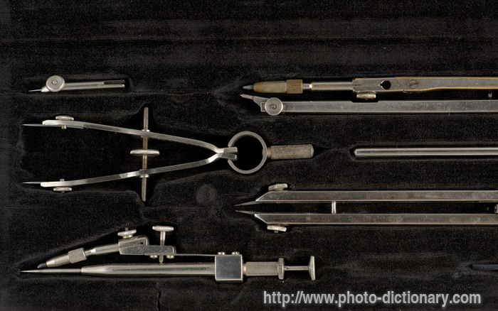 drawing instruments - photo/picture definition - drawing instruments word and phrase image