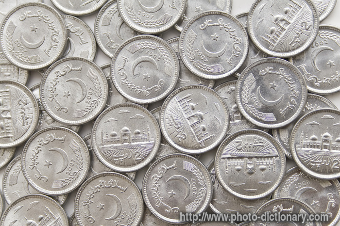 pakistani coins - photo/picture definition - pakistani coins word and phrase image