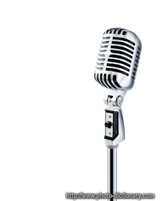 microphone - photo/picture definition - microphone word and phrase image