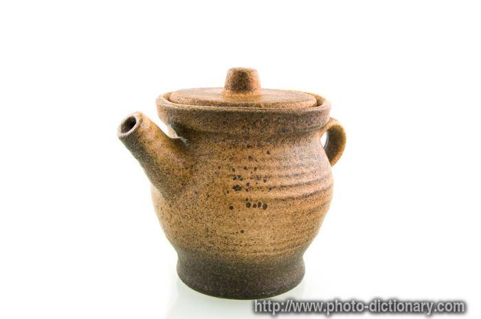 stone teapot - photo/picture definition - stone teapot word and phrase image