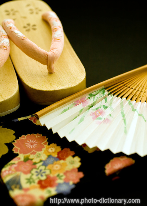 Japanese clogs - photo/picture definition - Japanese clogs word and phrase image