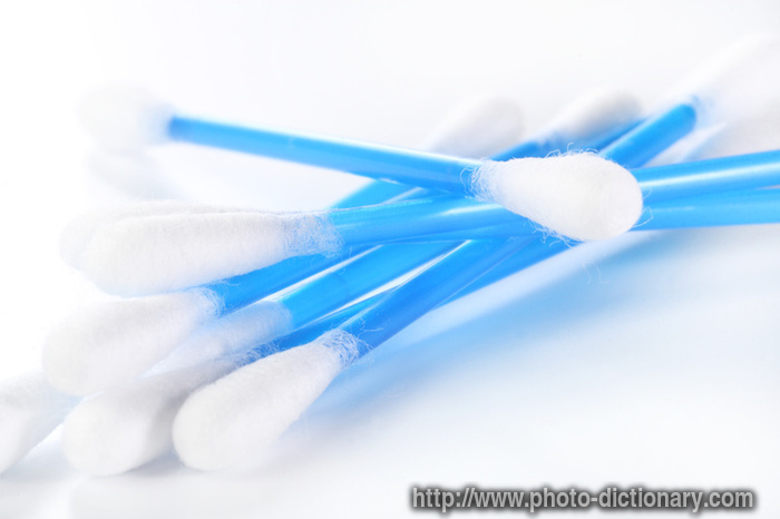 cotton swabs - photo/picture definition - cotton swabs word and phrase image