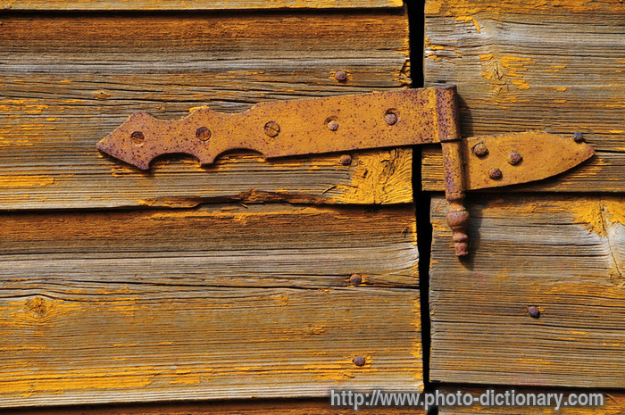 hinges - photo/picture definition - hinges word and phrase image