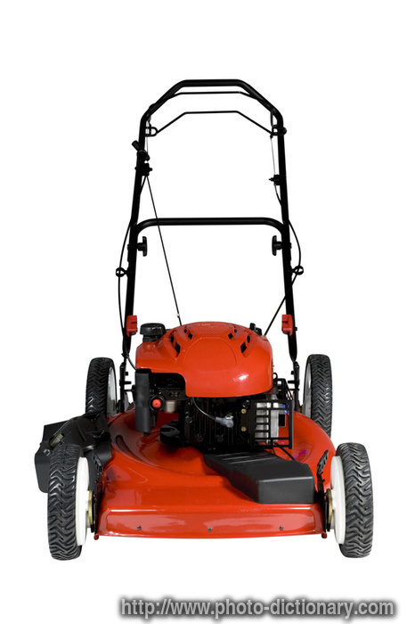 lawnmower - photo/picture definition - lawnmower word and phrase image