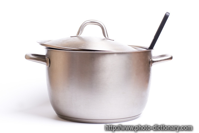 stainless pan - photo/picture definition - stainless pan word and phrase image