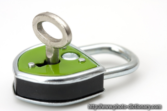 padlock - photo/picture definition - padlock word and phrase image