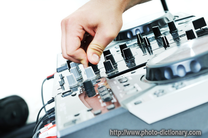 dj equipment - photo/picture definition - dj equipment word and phrase image