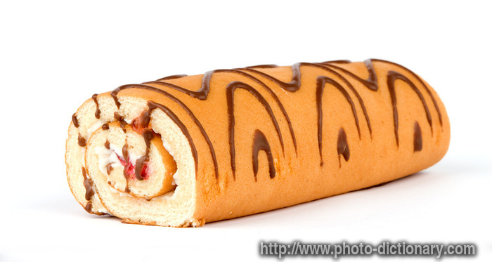 roll cake - photo/picture definition - roll cake word and phrase image