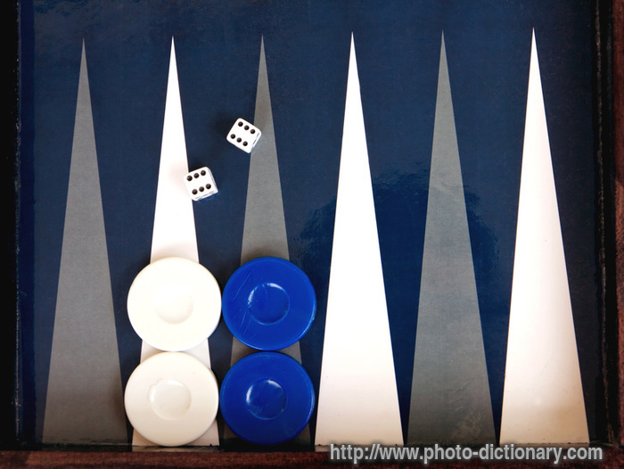 backgammon table - photo/picture definition - backgammon table word and phrase image