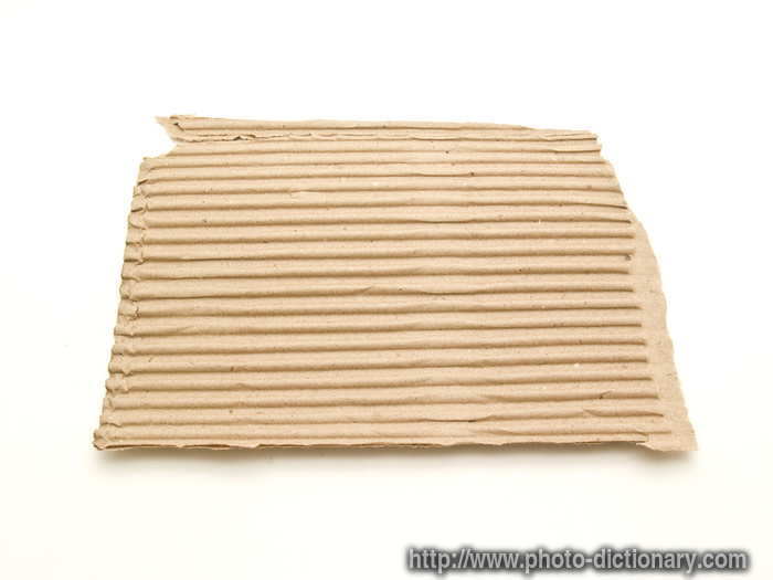 corrugated paper - photo/picture definition - corrugated paper word and phrase image