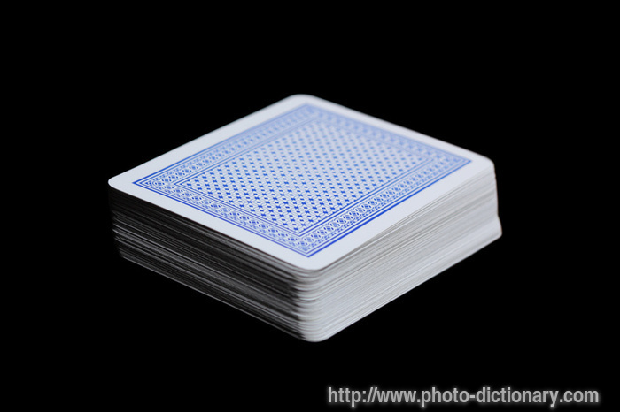 playing cards - photo/picture definition - playing cards word and phrase image