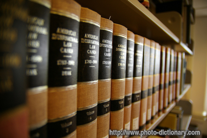 law books - photo/picture definition - law books word and phrase image