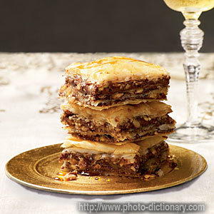 baklava - photo/picture definition - baklava word and phrase image