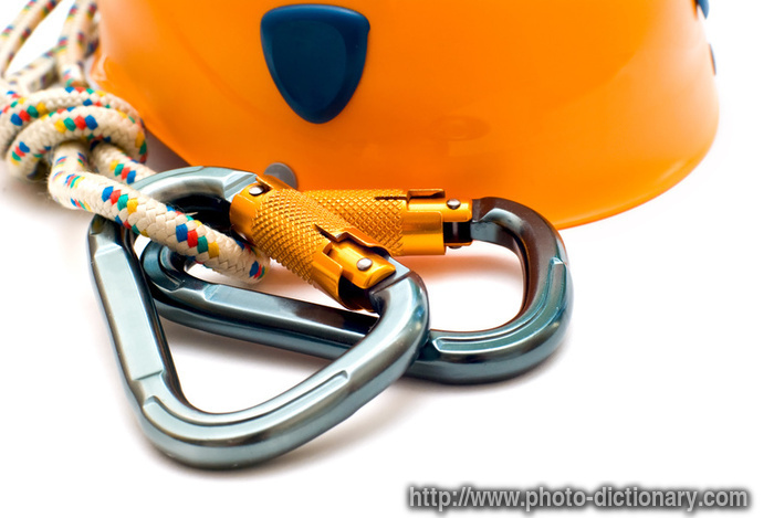 carabiners - photo/picture definition - carabiners word and phrase image