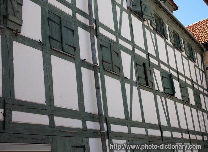 Prussian houses - photo/picture definition - Prussian houses word and phrase image