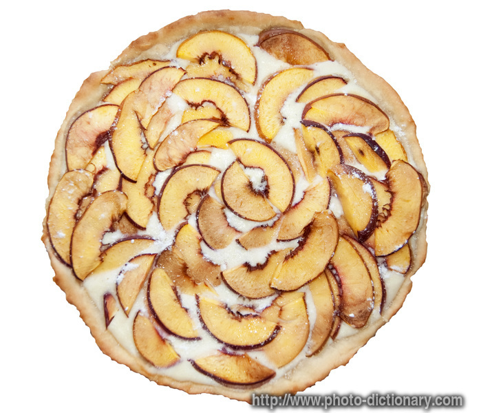 peach pie - photo/picture definition - peach pie word and phrase image