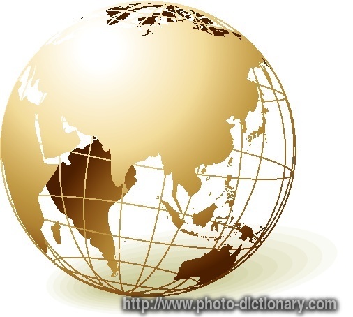 globe - photo/picture definition - globe word and phrase image