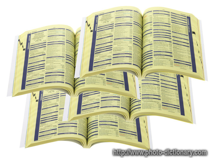 phone directory - photo/picture definition - phone directory word and phrase image