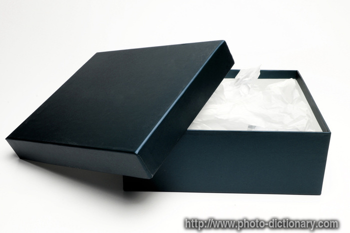 box lid - photo/picture definition - box lid word and phrase image