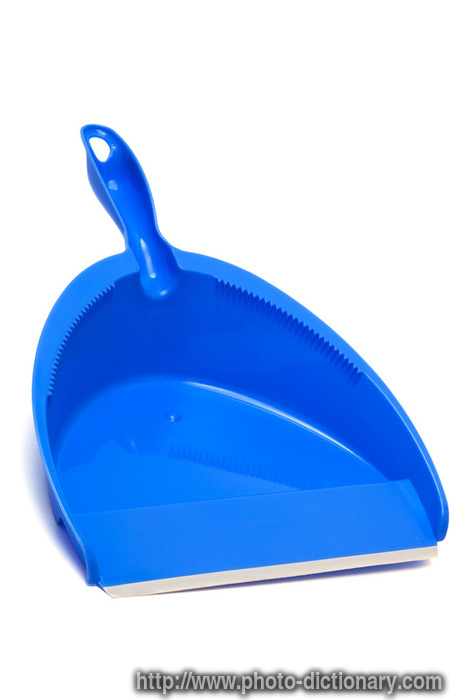dustpan - photo/picture definition - dustpan word and phrase image