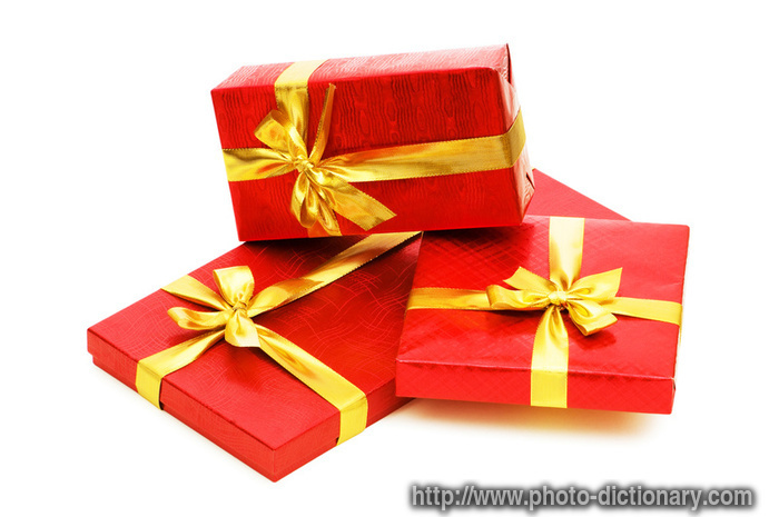gift boxes - photo/picture definition - gift boxes word and phrase image