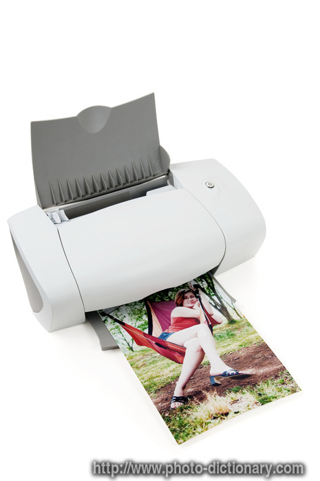 photo printer - photo/picture definition - photo printer word and phrase image