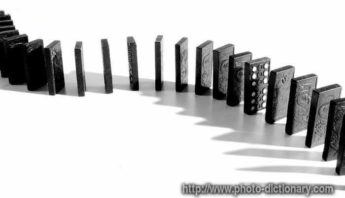 dominoes - photo/picture definition - dominoes word and phrase image