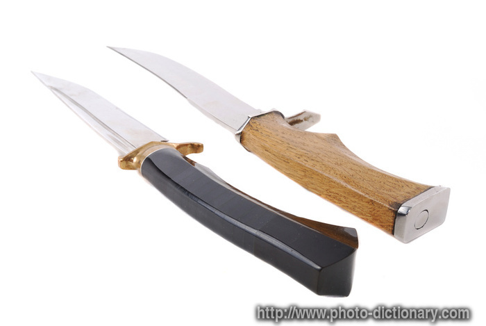 hunting knives - photo/picture definition - hunting knives word and phrase image