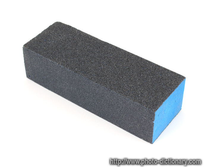 sanding block - photo/picture definition - sanding block word and phrase image