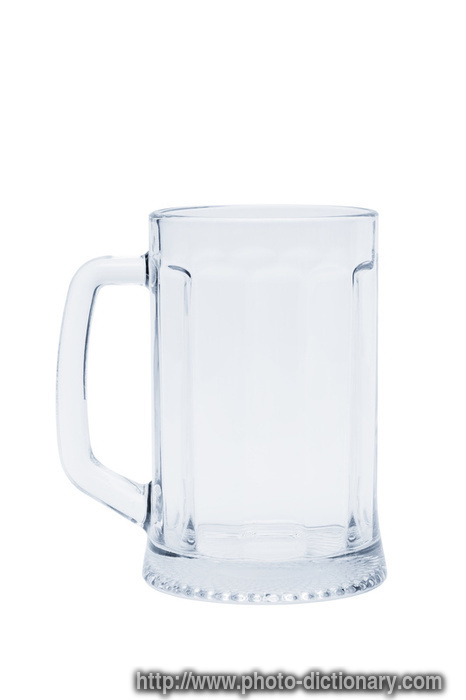 glass beer mug - photo/picture definition - glass beer mug word and phrase image