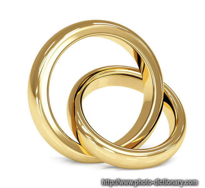 wedding rings - photopicture definition - wedding rings word and ...