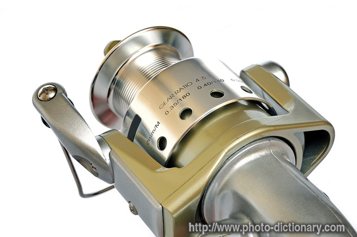 spinning reel - photo/picture definition - spinning reel word and phrase image