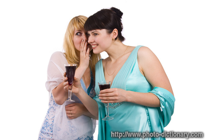 gossip - photo/picture definition - gossip word and phrase image