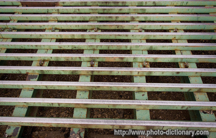 cattle grate - photo/picture definition - cattle grate word and phrase image