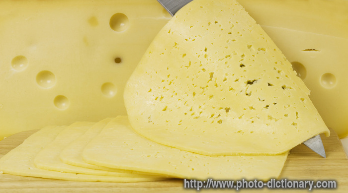 cheese slices - photo/picture definition - cheese slices word and phrase image