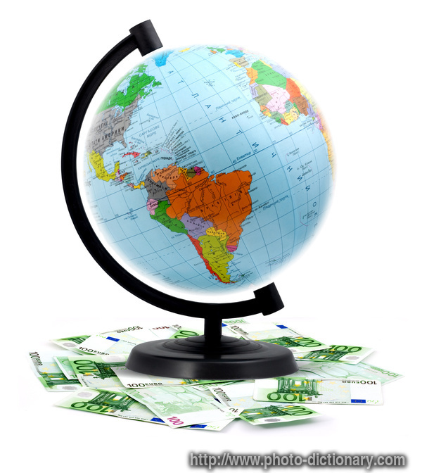 terrestrial globe - photo/picture definition - terrestrial globe word and phrase image